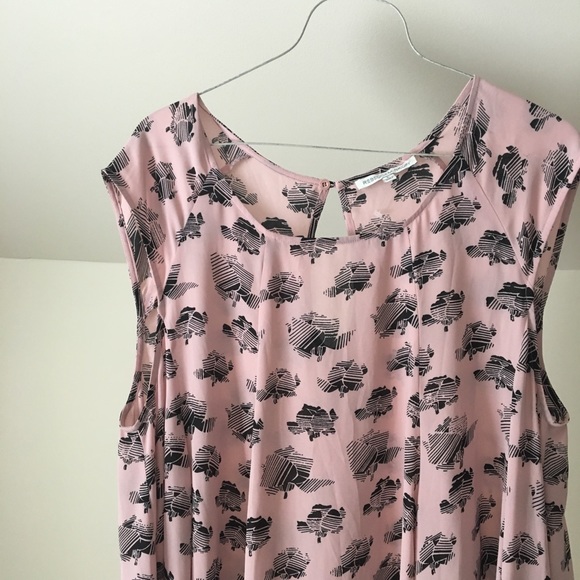 REBECCA MINKOFF Pink Print Sleeveless Swing Dress - Picture 2 of 8